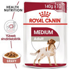 Royal Canin Medium Tavuk Aromalı Parça Etli Yetişkin Köpek Maması 140 gr 10'lu