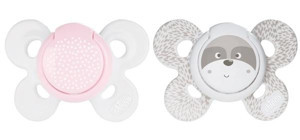 Chicco Physioforma Comfort 0-6 Ay Ortodontik Damaklı Silikon 2'li Emzik Beyaz