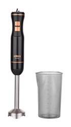 Stilevs Kendo 800 ml Plastik Hazneli Turbolu Çift Bıçaklı 3'lü El Blender Bakır-Siyah