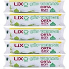 Lixo Büzgülü Orta Boy 55x60 cm Çöp Poşeti 100 Adet Mavi
