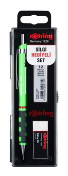 Rotring Tikky Silgili Plastik Neon Yeşil 0.7 mm Uçlu Versatil Kalem Seti