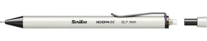 Scrikss Icon X Silgili Plastik Metalik Beyaz 0.7 mm Uçlu Versatil Kalem