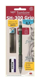 Tombow Silgili Plastik Metalik Yeşil 0.7 mm Uçlu Versatil Kalem Seti