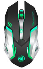 Hxsj M10 RGB Ergonomik Makrolu Kablosuz Siyah Optik Gaming Mouse