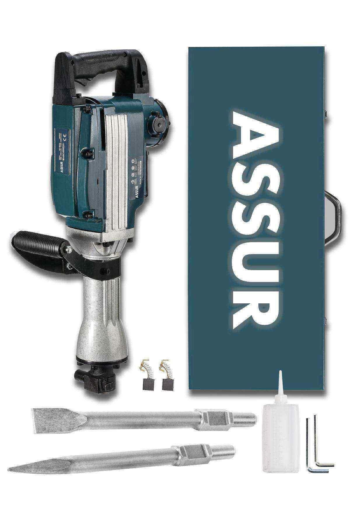 Assur Plus 1000 W 1000 darbe/dk 16 kg Akülü Şarjlı Kırıcı Delici Matkap