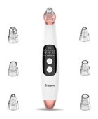 Eragon 400 mAH Tüm Ciltler İçin 6 Başlıklı Şarjlı Titreşimli Vakumlu Yüz Temizleme Cihazı Beyaz