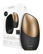 Geske Smart Appguided 400 mAH Tüm Ciltler İçin Tek Başlıklı Fırçalı Silikon Şarjlı Titreşimli Yüz Temizleme Cihazı Siyah