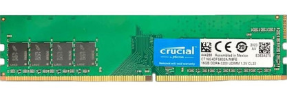 Crucial CT16G4DFS832A 16 GB DDR4 1x16 3200 MHz Ram