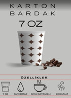 Hmycup Vending Baskılı Karton Bardak 3000 Adet Beyaz Kahverengi