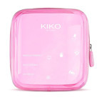 Kiko Mini Pochette 01 Pembe Düz Şeffaf Makyaj Çantası