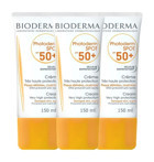Bioderma Photoderm Spot Renksiz 50 Faktör Tüm Ciltler İçin Leke Karşıtı Nemlendiricili Mineral Filtreli Yağsız Suya Dayanıklı Yüz Güneş Kremi 3x150 ml