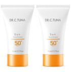 Farmasi Dr C. Tuna Renksiz 50 Faktör Tüm Ciltler İçin Nemlendiricili Yağ Bazlı Suya Dayanıklı Yüz Güneş Kremi 2x50 ml