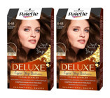 Palette Deluxe 6.68 Karamel Kahve Amonyaksız Krem Saç Boyası 2x99 ml