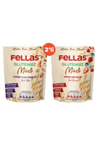 Fellas Glutensiz Karışık Kuruyemişli Müsli 270 gr + Kırmızı Meyveli Glutensiz Granola 270 gr