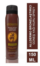 Alldermo Yoğun Tüm Vücut İçin Güneşsiz Bronzlarştırıcı Sprey 150 ml