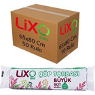 Lixo Büyük Boy 65x80 cm 10x50 Adet Çöp Poşeti