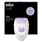 Braun Silk-epil 3 3-000 Bacak İçin Kablolu Işıklı Epilasyon Aleti Beyaz-Mor