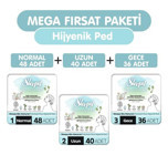 Sleepy Bio Natural Premium Plus Organik İnce Antialerjik 124'lü Hijyenik Ped 3 Adet