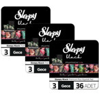 Sleepy Black Premium Plus Organik İnce Antialerjik 18'li Hijyenik Ped 6 Adet