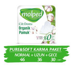Molped Pure&Soft Organik İnce 112'li Hijyenik Ped 3 Adet