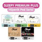 Sleepy Premium Plus Organik İnce Antialerjik 106'lı Hijyenik Ped 5 Adet
