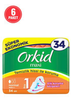 Orkid Maxi İnce 34'lü Hijyenik Ped 6 Adet