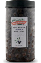 Karşı Köyden Tuzlu Salamura Siyah Zeytin Pet Kavanoz 1 kg