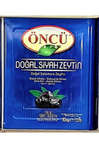 Öncü Yağlı Tuzlu Salamura Siyah Zeytin Teneke 10 kg