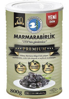 Marmarabirlik Premium 2XL Tuzlu Salamura Siyah Zeytin Teneke 800 gr