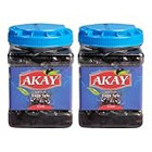 Akay Jumbo Yağlı Tuzlu Sele Siyah Zeytin Pet Kavanoz 2x1 kg