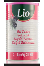 Lio Az Tuzlu Salamura Siyah Zeytin Teneke 800 gr