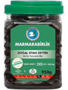 Marmarabirlik Elit Salamura Siyah Zeytin Pet Kavanoz 950 gr