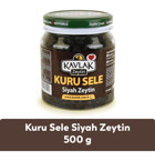 Kavlak Zeytin Kuru Sele Gemlik Tuzlu Siyah Zeytin Pet Kavanoz 500 gr