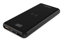 Philips Dlp9520C/00 10000 mAh Hızlı Şarjlı Işıklı Dijital Göstergeli Type C - USB Çoklu Bağlantılı Kablolu Powerbank Siyah