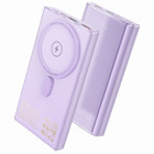 Hoco Q22 10000 mAh Hızlı Şarjlı Mıknatıslı Magsafe Kablosuz Powerbank Mor