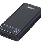 Philips DLP8790 20000 mAh Hızlı Şarjlı Işıklı Dijital Göstergeli Type C - USB Çoklu Bağlantılı Kablosuz Powerbank Siyah