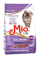 Mio Sterilezed Somonlu Kısırlaştırılmış Tahıllı Yetişkin Kedi Maması 12 kg