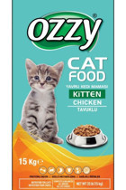 Ozzy Tavuklu Az Tahıllı Yavru Kedi Maması 15 kg