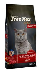 Free Max Plus Kuzu Etli Tahıllı Yetişkin Kedi Maması 15 kg