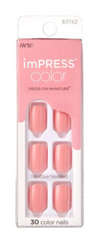 Impress Kımc003 Color Kendinden Yapışkanlı Pembe Takma Tırnak