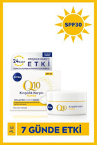 Nivea Q10 Power Nemlendirici Güneş Koruyuculu 15 Faktör Hassas Ciltler Anti-Aging Kırışıklık Giderici Yüz Krem 50 ml