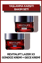 L'oréal Paris Revitalift Lazer X3 Nemlendirici Tüm Ciltler Anti-Aging Kırışıklık Giderici Yüz Krem 2x50 ml