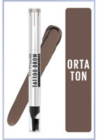 Maybelline New York Tattoo Brow Lift No:03 Suya Dayanıklı Çift Taraflı Kaş Kalemi Kahverengi