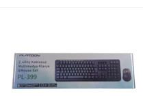 Platoon PL-399 Siyah Kablosuz Klavye Mouse Seti
