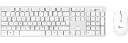 Lenovo Lecoo KM2001 Beyaz Kablosuz Klavye Mouse Seti