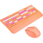Everest KM-6281 Ergonomik Turuncu Kablosuz Klavye Mouse Seti