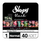 Sleepy Black 40'lı Normal Günlük Ped