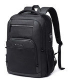 Bange BG1921 Şarjlı Gözlü Su Geçirmez Polyester 15.6 inç Sırt Laptop Çantası Siyah