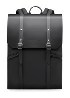 Mark MUKE 2 MR-1622 Gözlü Korumalı Su Geçirmez Kumaş 15.6 inç Sırt Laptop Çantası Siyah