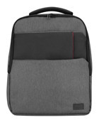 Addison 300130 Gözlü Su Geçirmez Polyester 15.6 inç Sırt Laptop Çantası Gri-Siyah